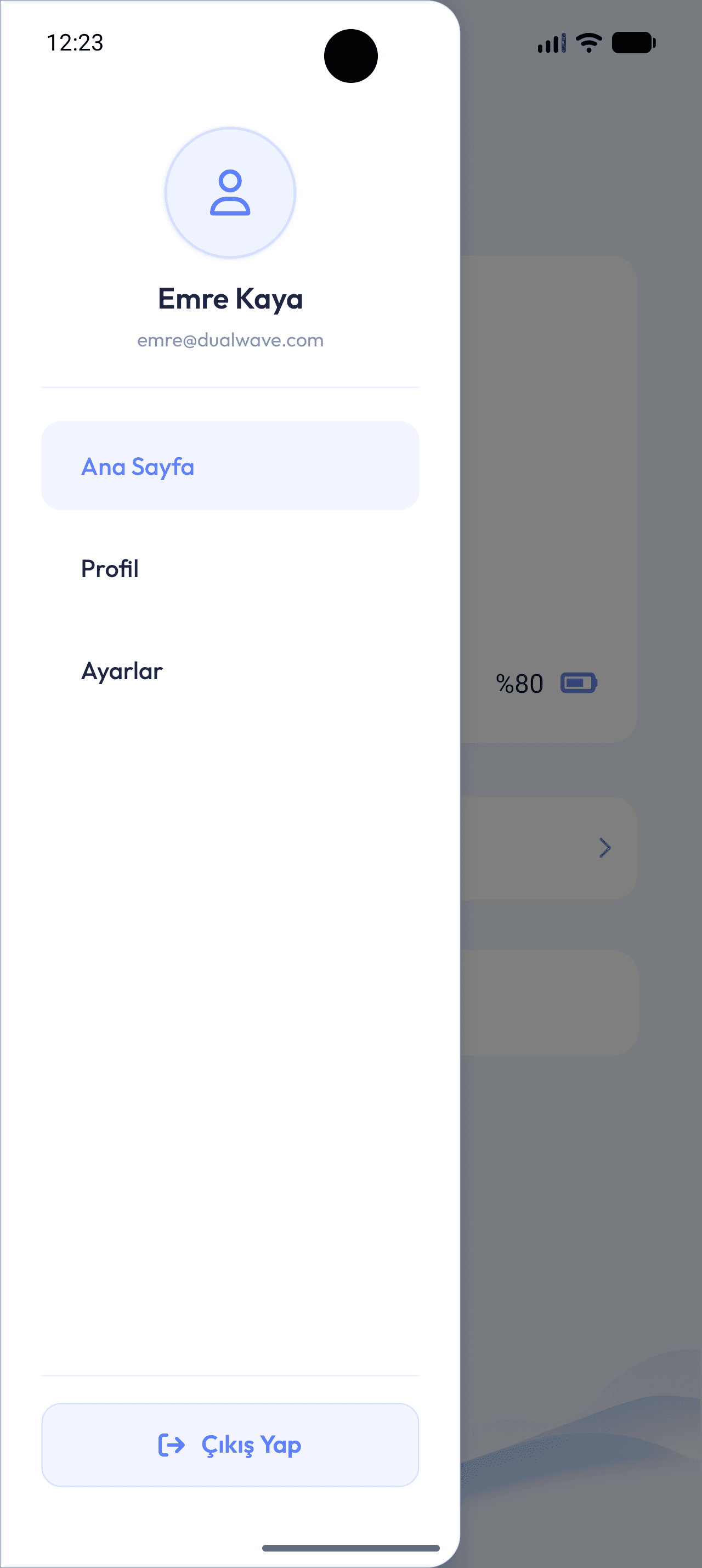 Account & Settings on the phone 1