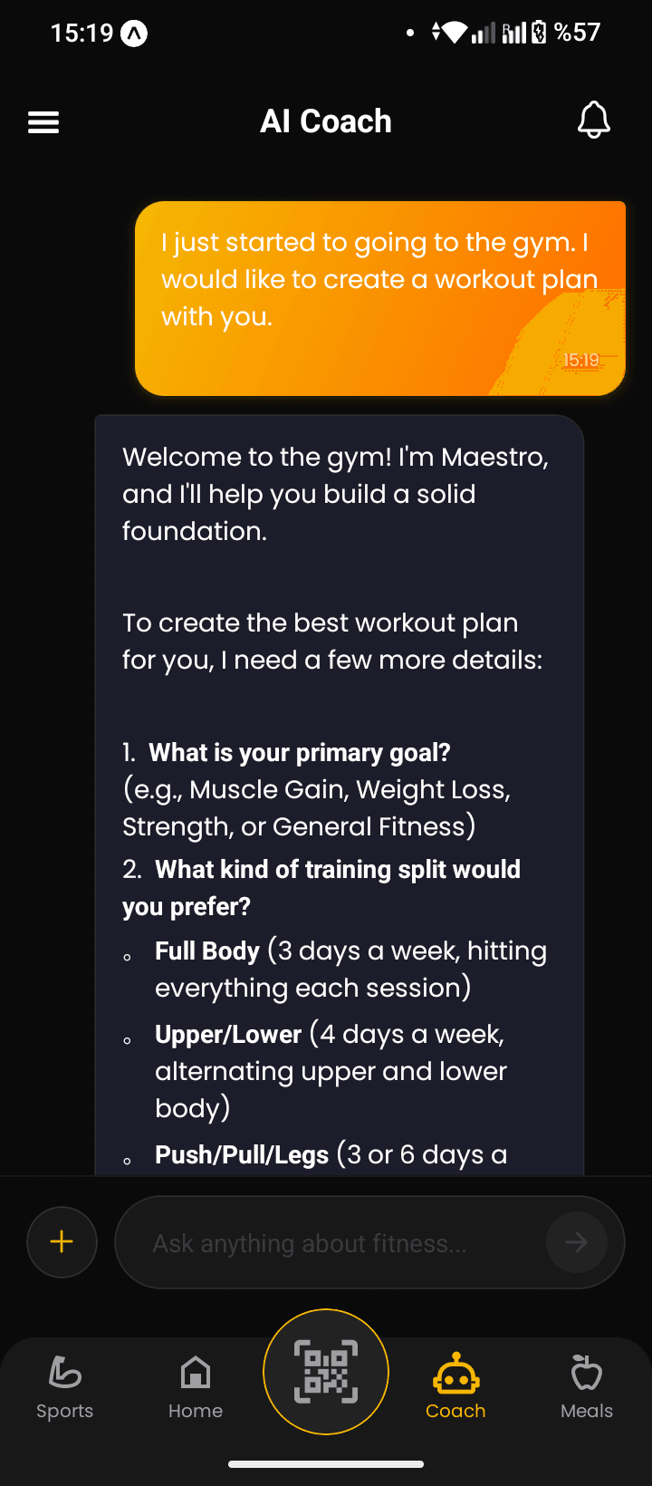 AI Personal Trainer Chat & Workout Plans 1