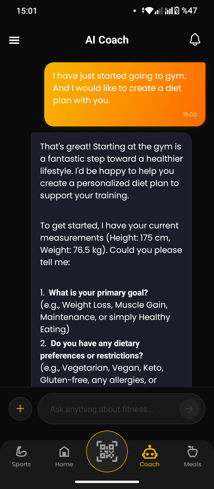 AI Dietician Chat & Meal Plans 1