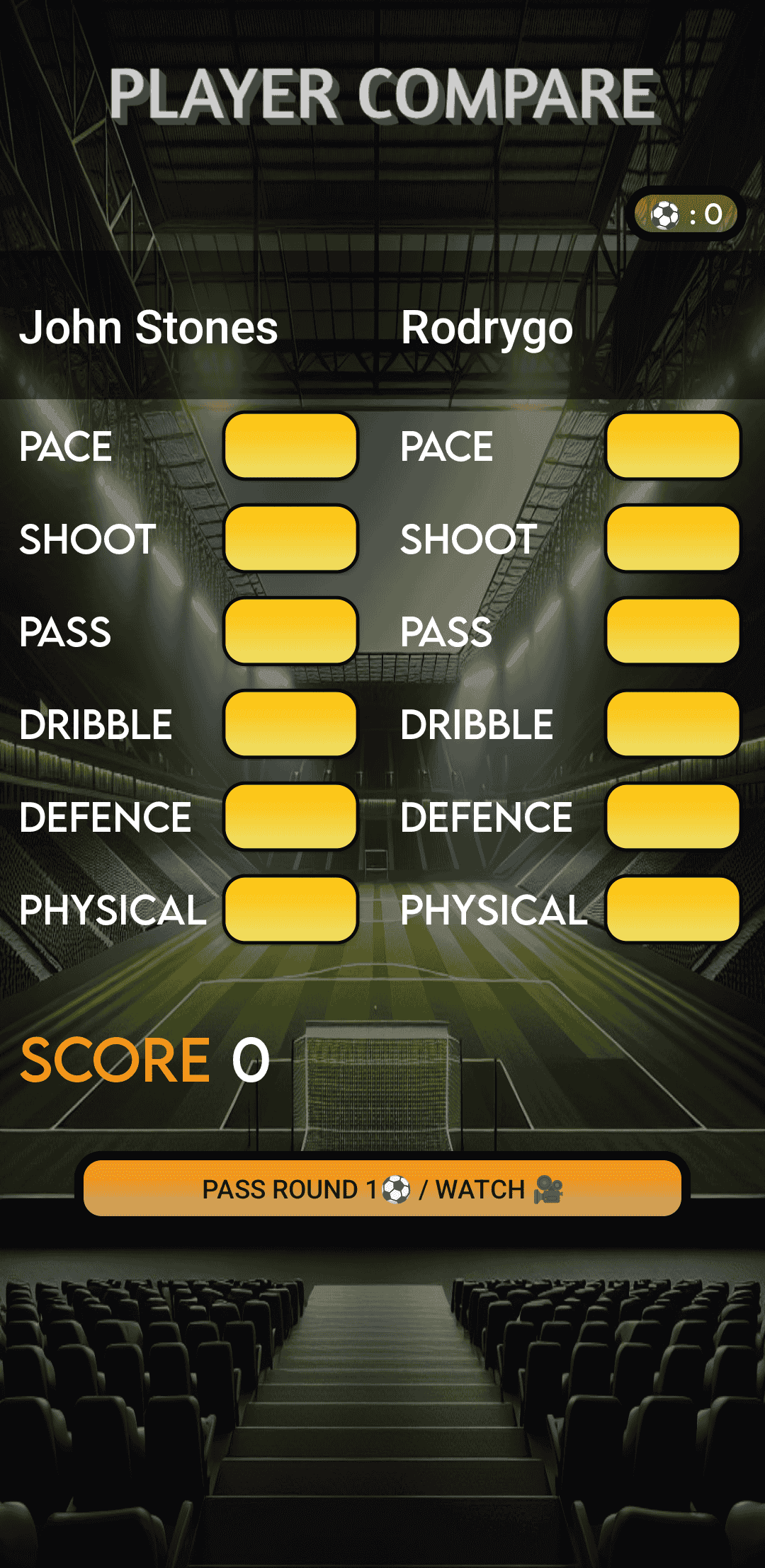 Player Compare 24/25 screen 1